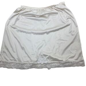 Dior White Lace Trim Slip